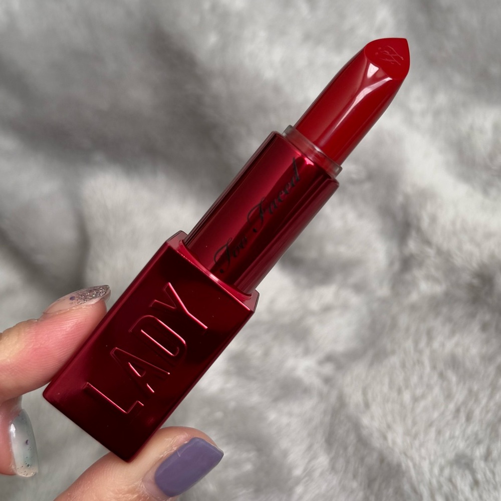 NWT Too Faced Lady Bold Cream Lipstick, Lady Bold